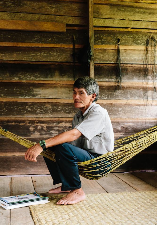 Thomas Pelutan in Long Sepigen, 2014Photo: Andrew Hetherington